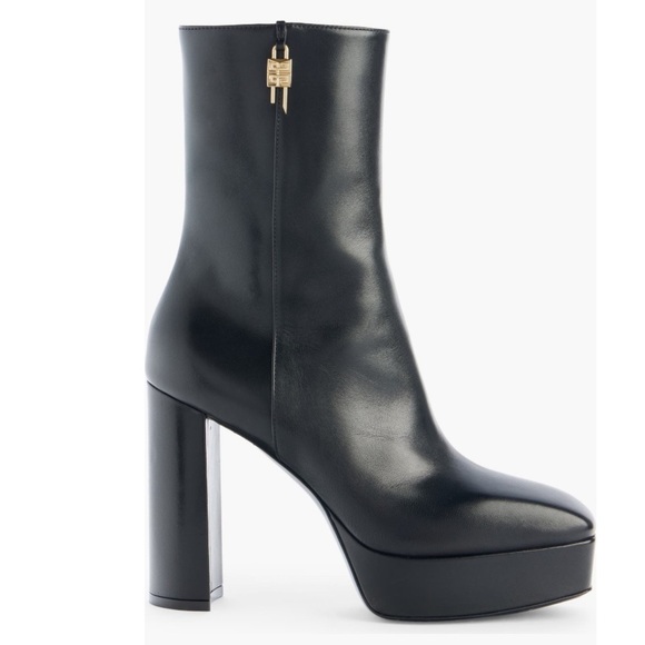 Givenchy G Lock Platform Ankle Boots in Leather - Picture 3 of 5